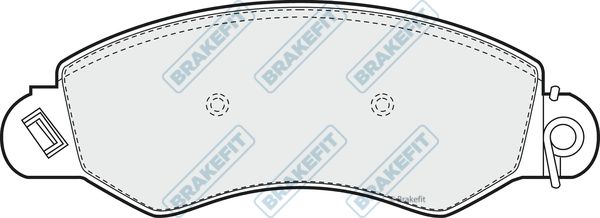 APEC BRAKING Комплект тормозных колодок, дисковый тормоз PD3107